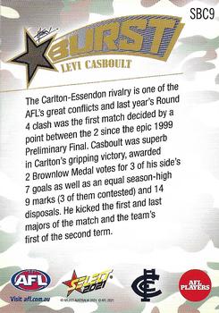 2021 Select AFL Footy Stars - Starburst Caricatures Camo #SBC9 Levi Casboult Back